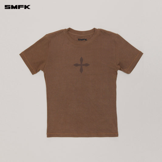 SMFK COMPASS Original Badge Tee Wild Horse Brown
