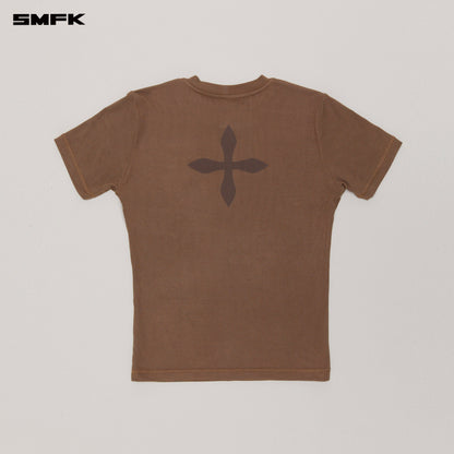 SMFK COMPASS Original Badge Tee Wild Horse Brown