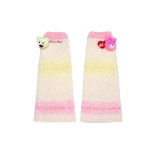 13DE MARZO x CARE BEAR Faded Mohair Leg Warmers