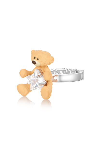 13DE MARZO Bear Hug Star Ring
