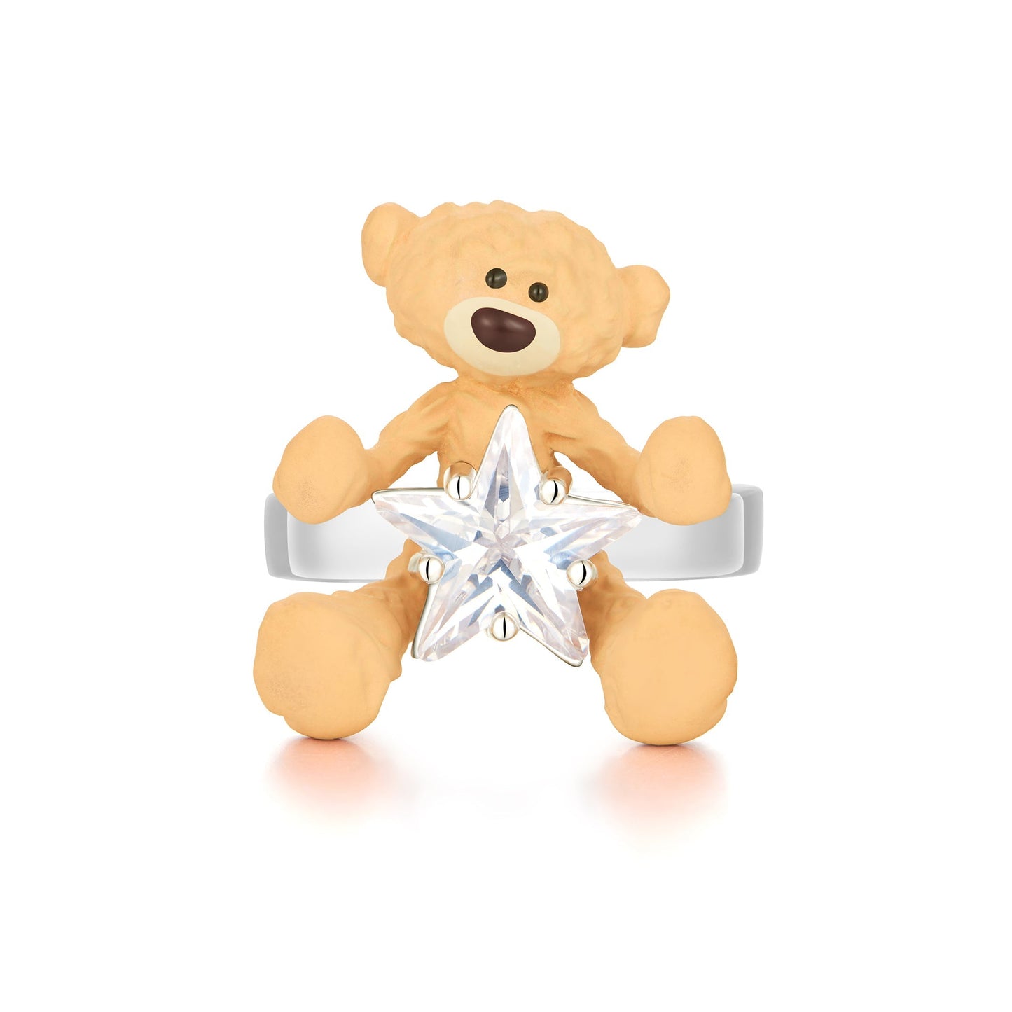 13DE MARZO Bear Hug Star Ring
