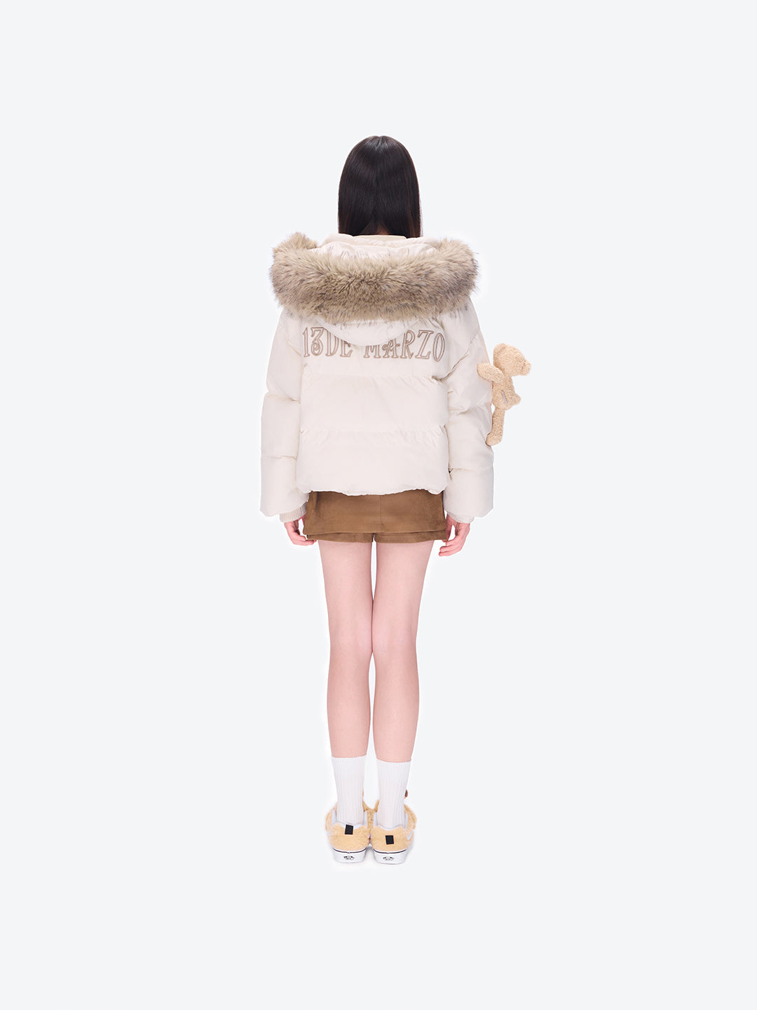 13DE MARZO x Vans Knu Skool Fuzzy Shoes Khaki – Fixxshop