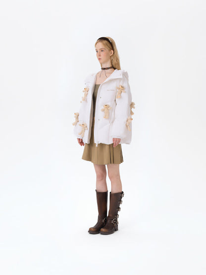 13DE MARZO Doozoo Full Down Jacket White