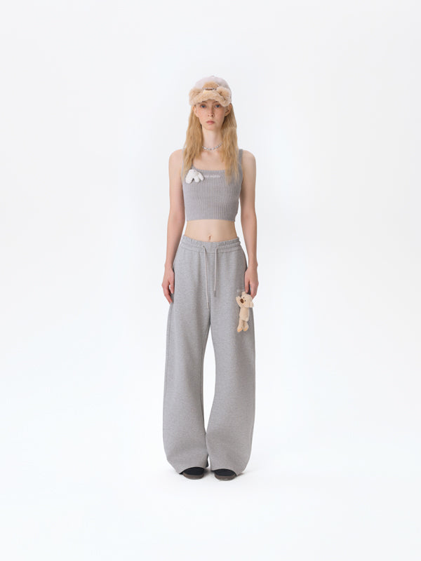 13DE MARZO Casual Bear Blade Sweatpants Grey
