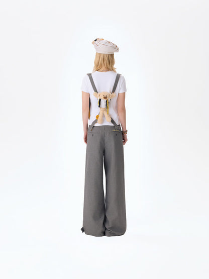 13DE MARZO Tailor Bear Ruler Overall Grey