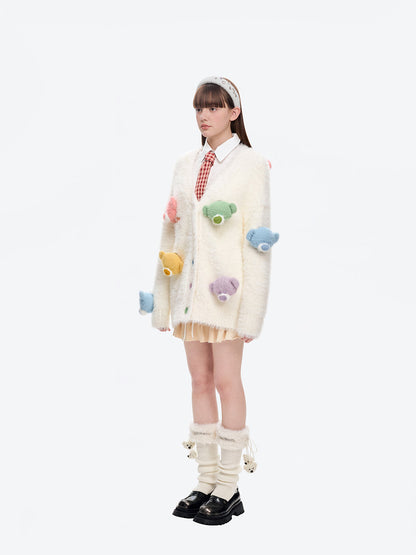 13DE MARZO Doozoo Fuzzy Socks Beige