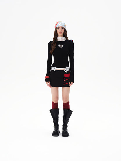 13DE MARZO x Superman Bear Top Black