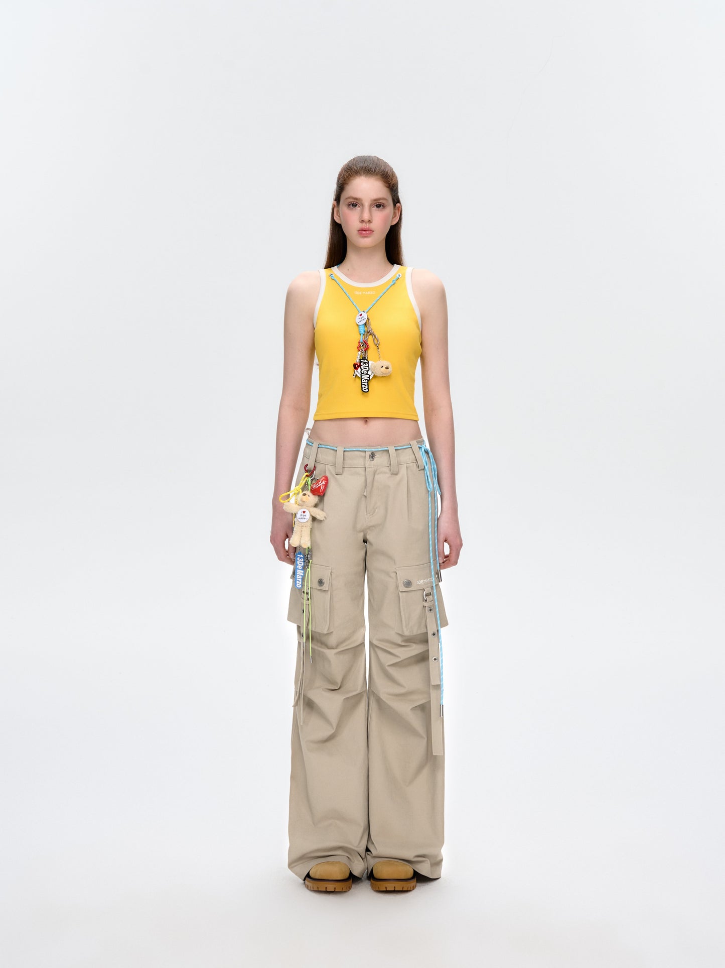 13DE MARZO Maximalist Pendant Tank Yellow