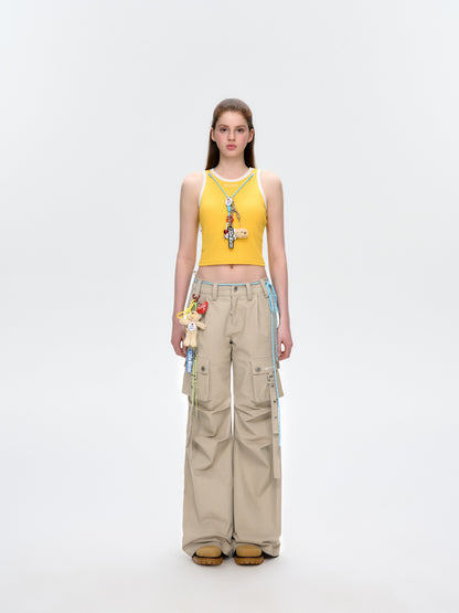 13DE MARZO Maximalist Pendant Tank Yellow