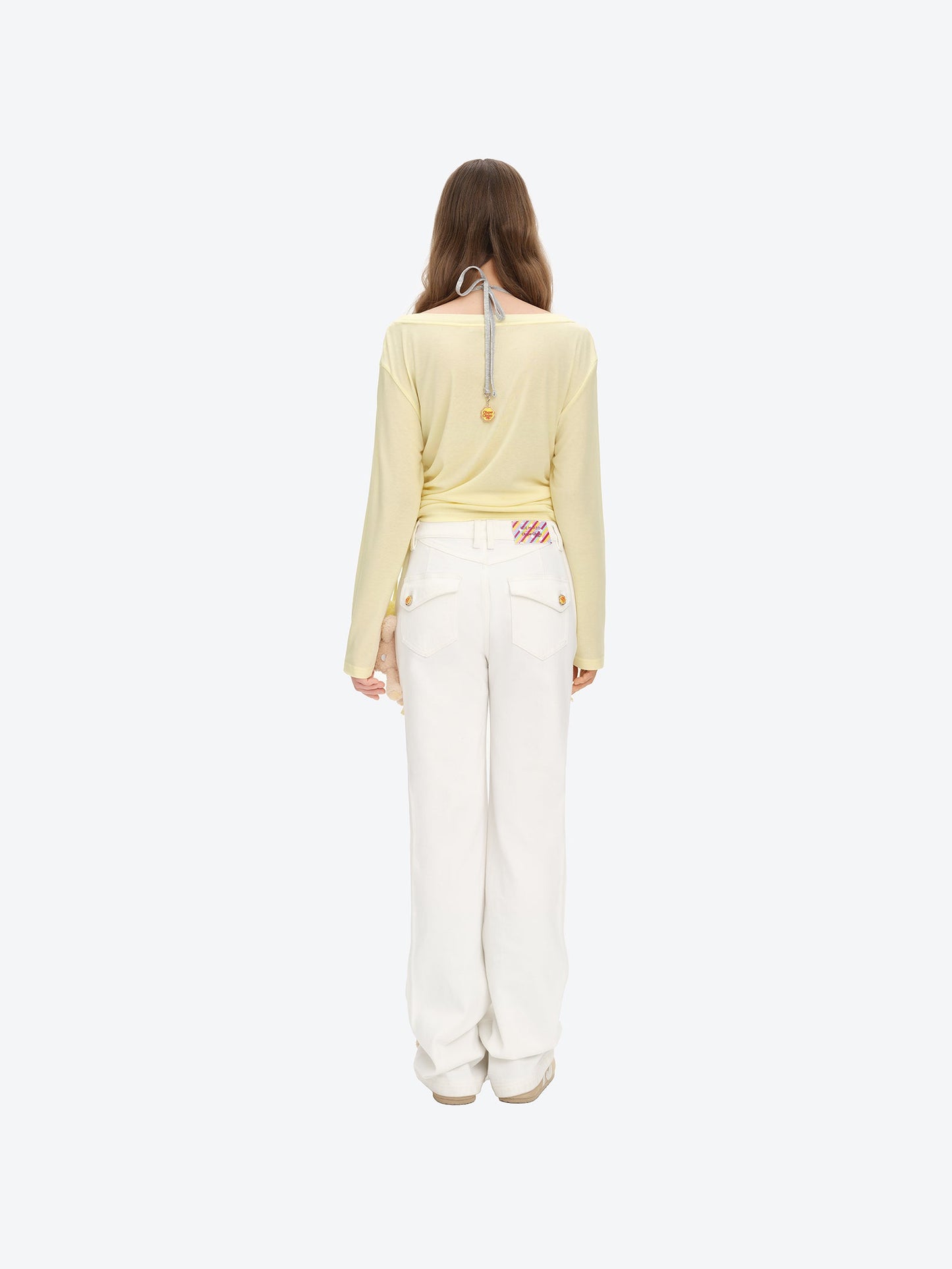 13DE MARZO x Chupa Chups Bear Slim-Fit Jeans White
