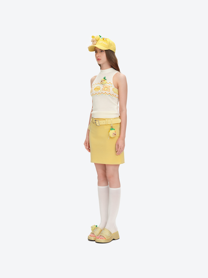 13DE MARZO x Chupa Chups Lollipop Bear Baseball Cap Yellow