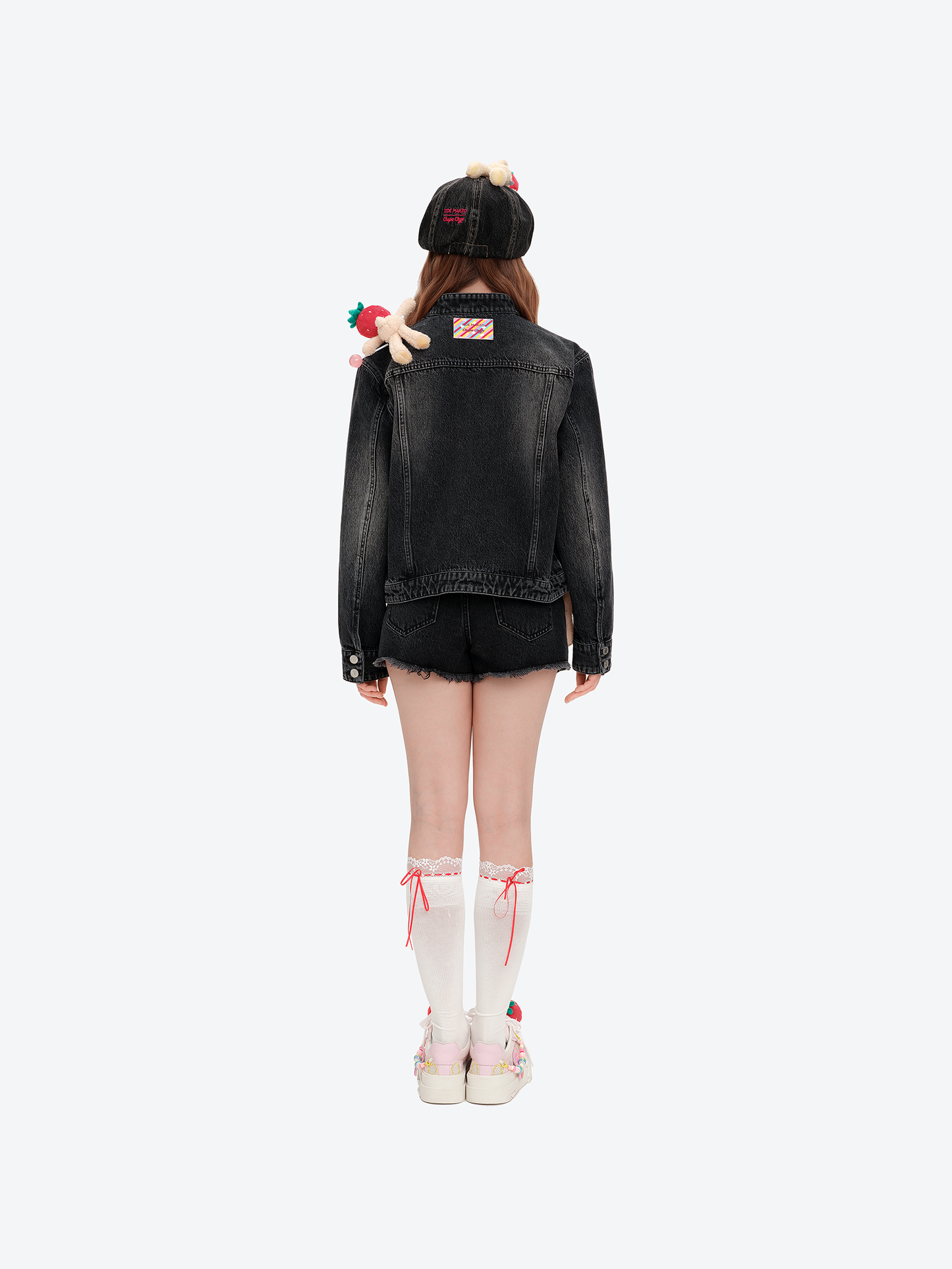 13DE MARZO Candy Bear Canvas Shoes Pink