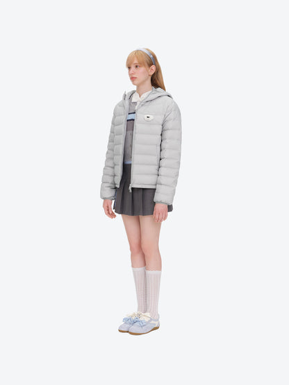 13DE MARZO Doozoo Quilted Down Jacket Grey