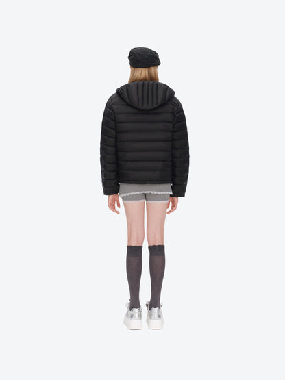13DE MARZO Doozoo Quilted Down Jacket Black