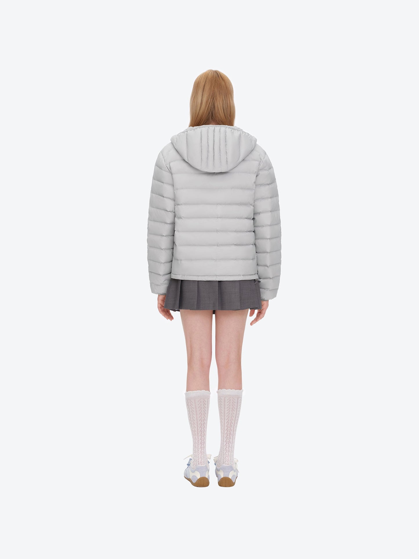 13DE MARZO Doozoo Quilted Down Jacket Grey