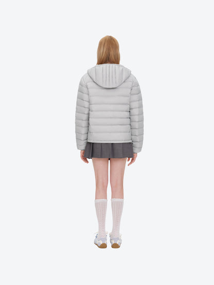 13DE MARZO Doozoo Quilted Down Jacket Grey