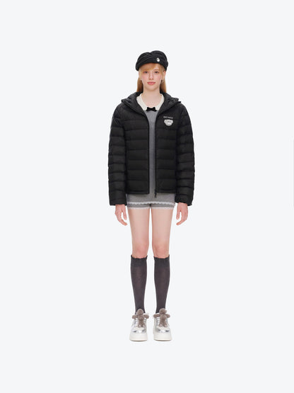13DE MARZO Doozoo Quilted Down Jacket Black