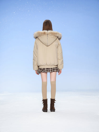 13DE MARZO Snow Bear Padded Jacket Almond