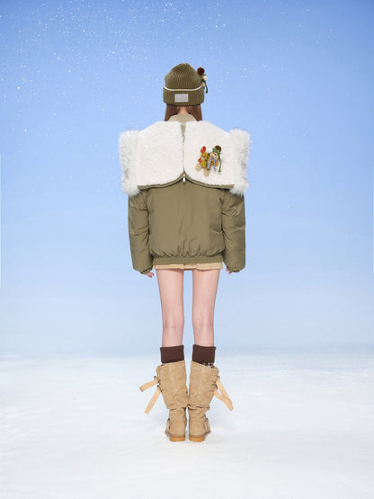 13DE MARZO Snow Bear Padded Jacket Green