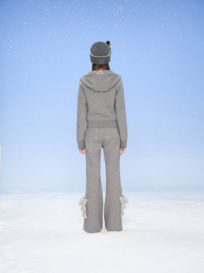 13DE MARZO Galaxy Spark Micro Flare Sweatpants Grey