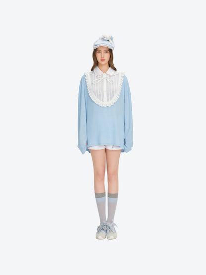 13DE MARZO Reversible Multi-Way Cover-Up Blue