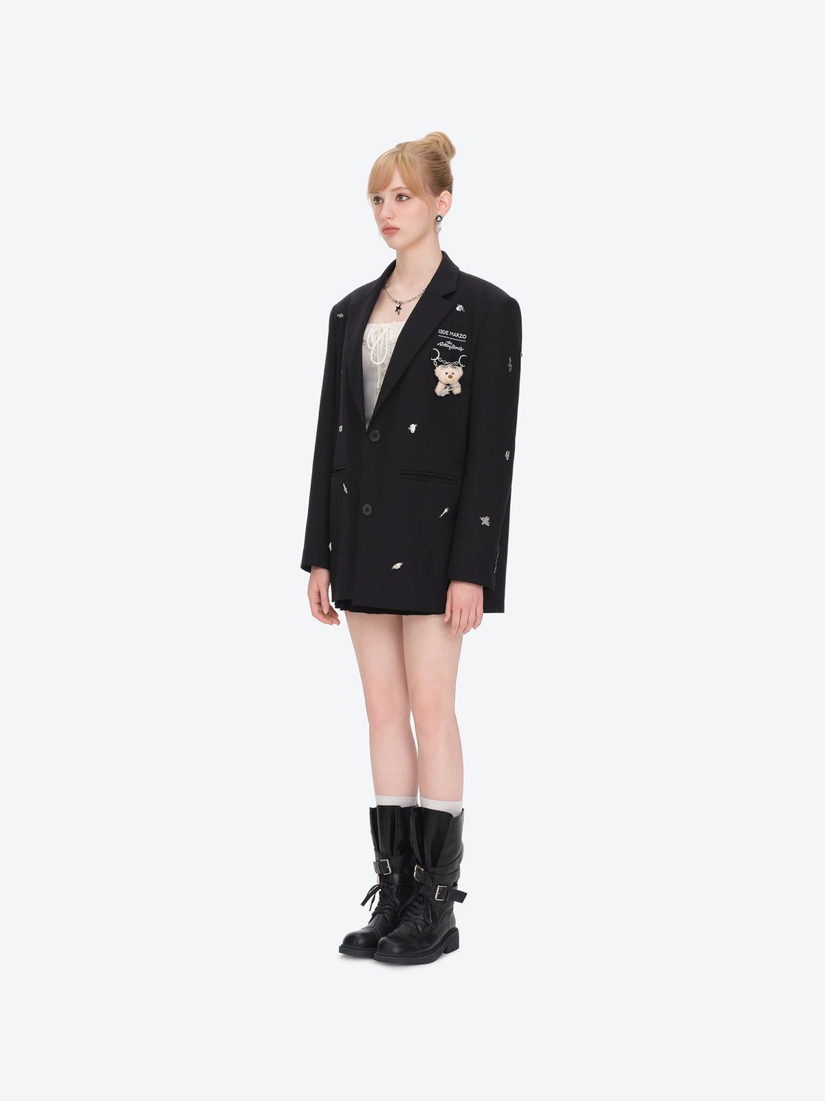 13DE MARZO Rolling Stones Bear Suit Black