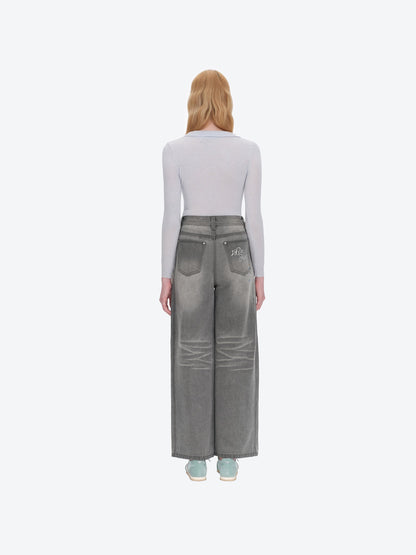 13DE MARZO Luminous Bear Star Jeans Grey
