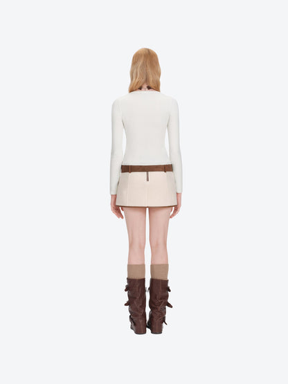13DE MARZO Doozoo Knit Undershirt Beige
