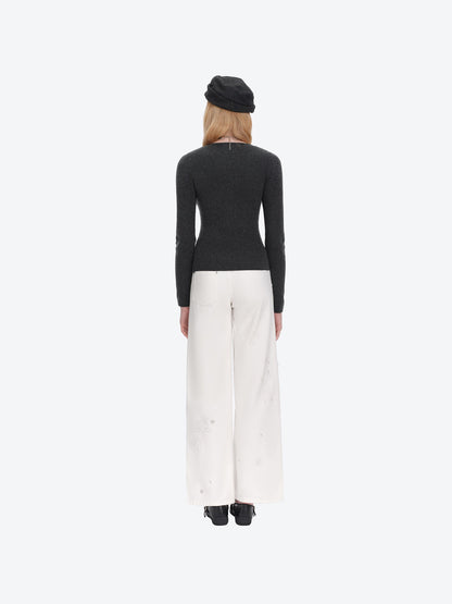 13DE MARZO Doozoo Knit Undershirt Black
