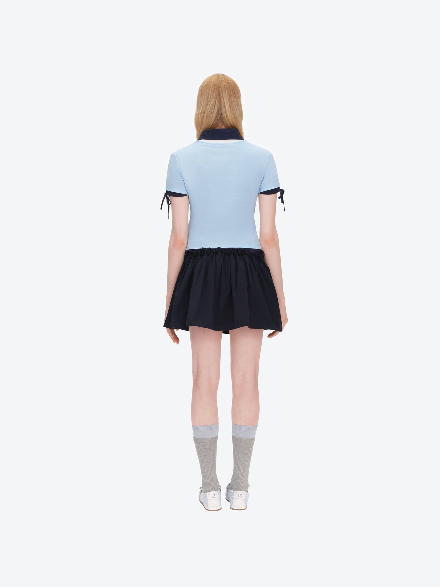 13DE MARZO Nighty Night Bear Tight Tee Blue