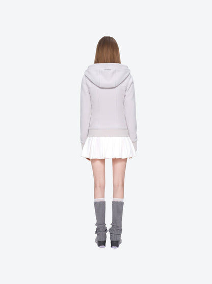 13DE MARZO Slim Fit Fleece Hoodie Grey