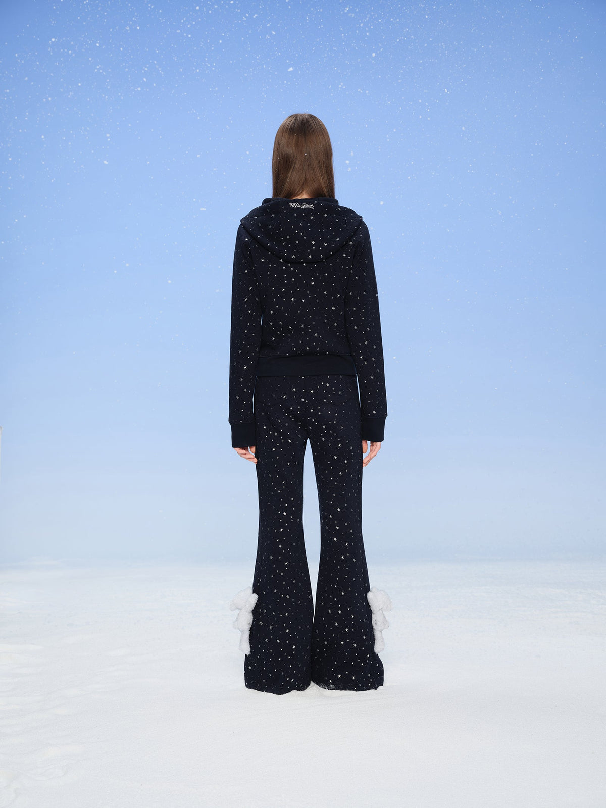 13DE MARZO Galaxy Spark Slim Fit Hoodie Navy Blue
