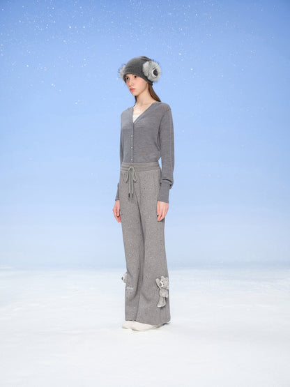 13DE MARZO Galaxy Spark Micro Flare Sweatpants Grey