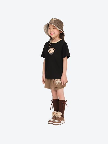 13DE MARZO BabyBear Round Neck T-shirt Black