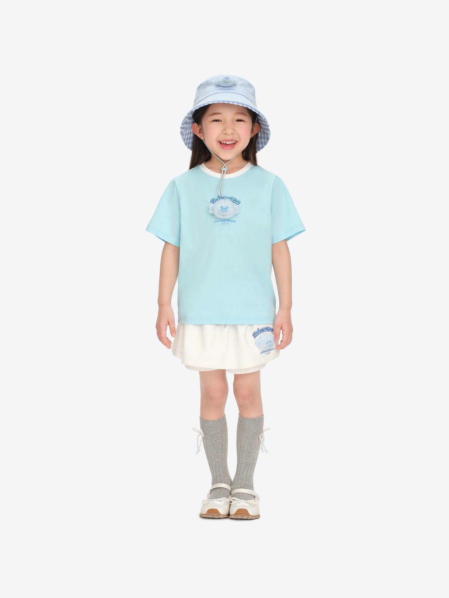 13DE MARZO BabyBear Round Neck T-shirt Blue