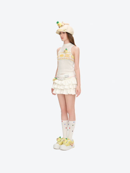 13DE MARZO Candy Bear Canvas Shoes Yellow