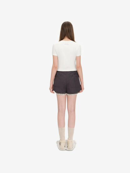 13DE MARZO Bear Magic Mirror Top White