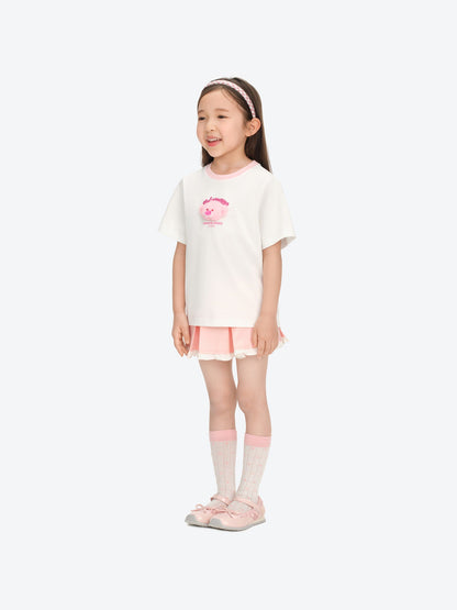 13DE MARZO BabyBear Round Neck T-shirt White