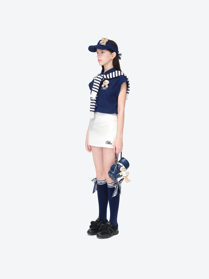 13DE MARZO Golf Bear Visor Navy Blue