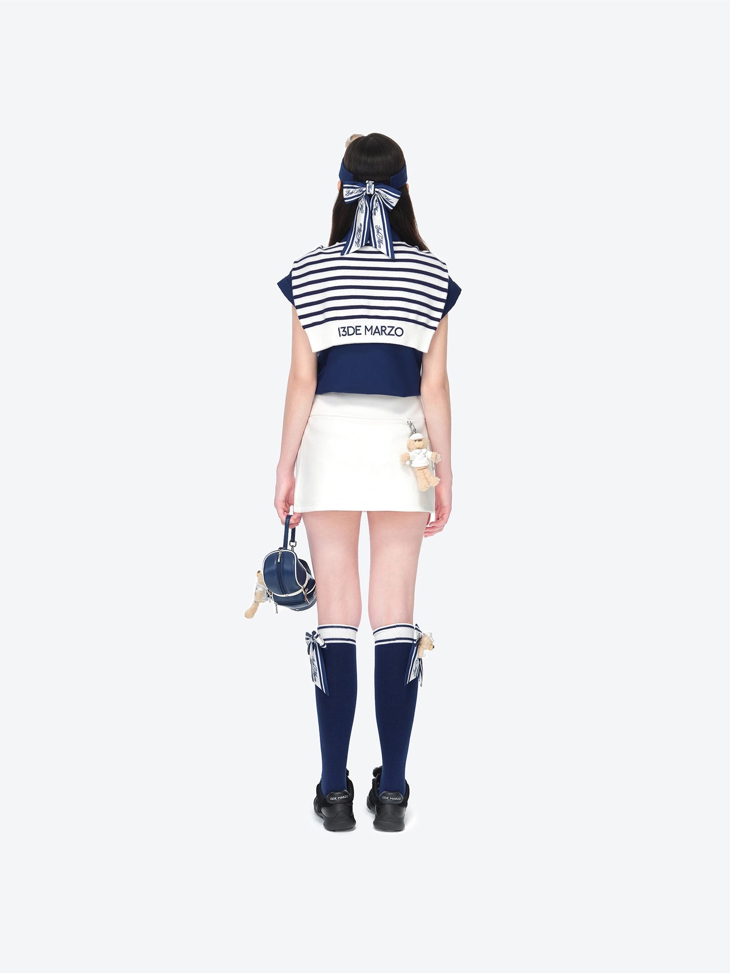 13DE MARZO Golf Bear Visor Navy Blue
