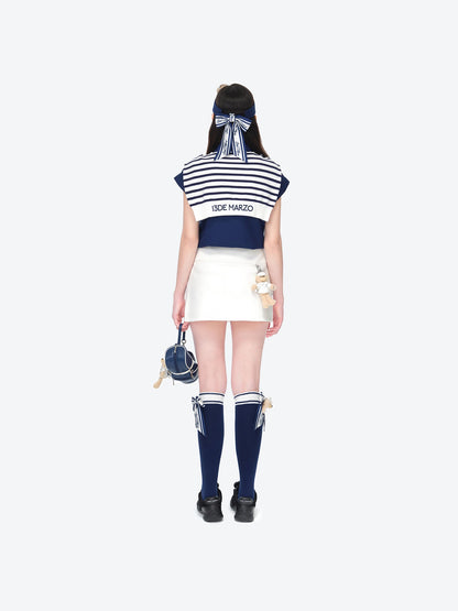 13DE MARZO Golf Bear Visor Navy Blue