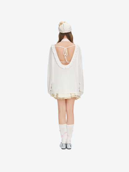 13DE MARZO Reversible Multi-Way Cover-Up White
