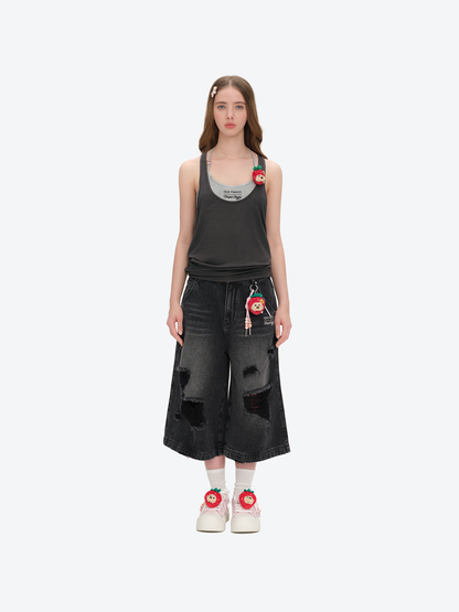 13DE MARZO x Chupa Chups Lollipop Cami Top Set Dark Grey
