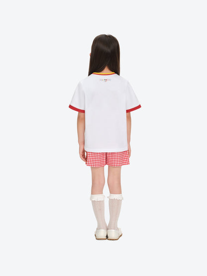 13DE MARZO BabyBear Town Illustration T-shirt White