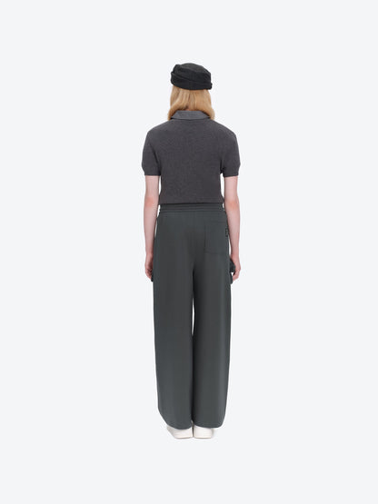 13DE MARZO Pocket Bear Wide-leg Sweatpants Dark Grey