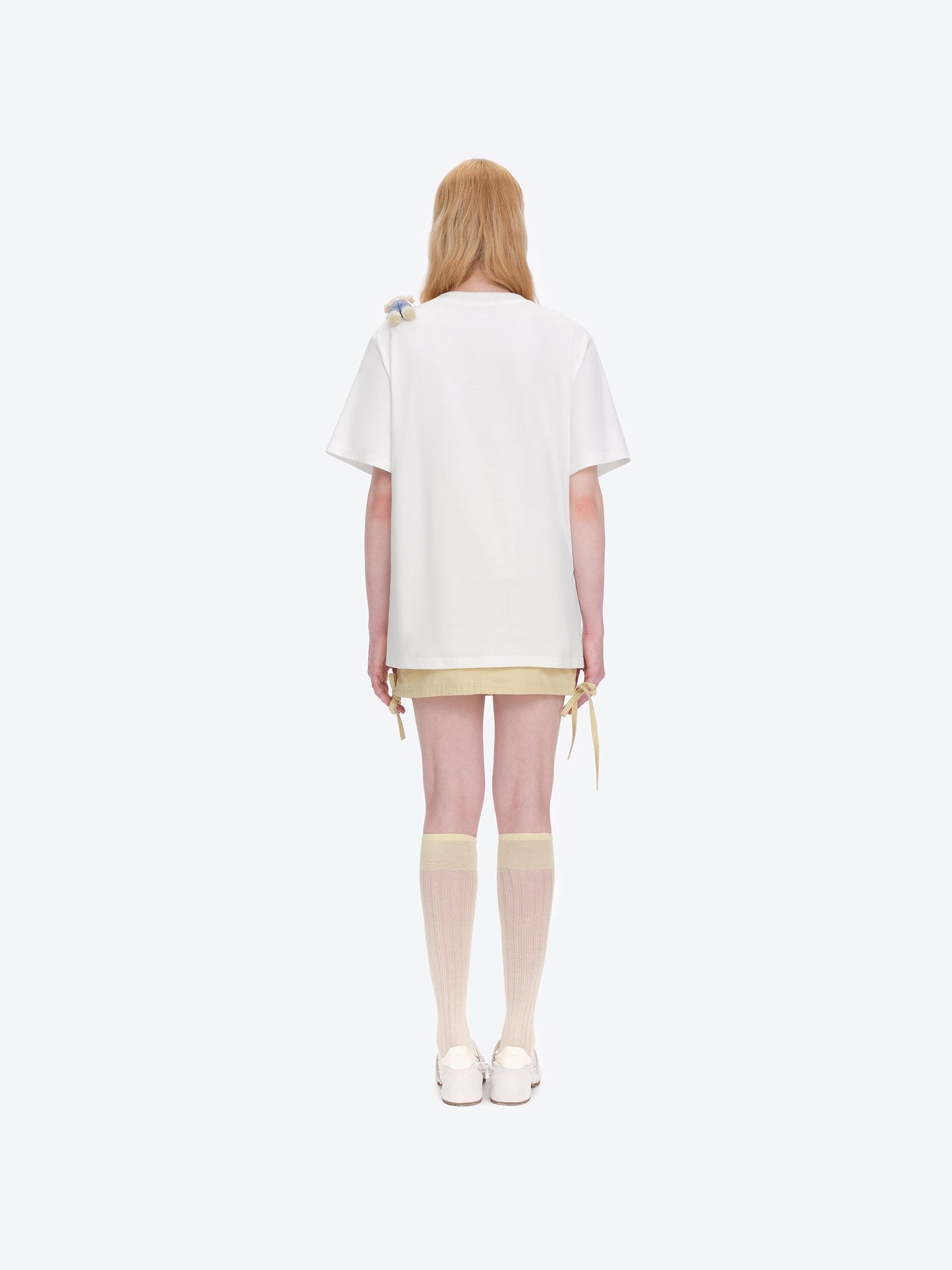 13DE MARZO Carousel Bear Printed T-shirt White