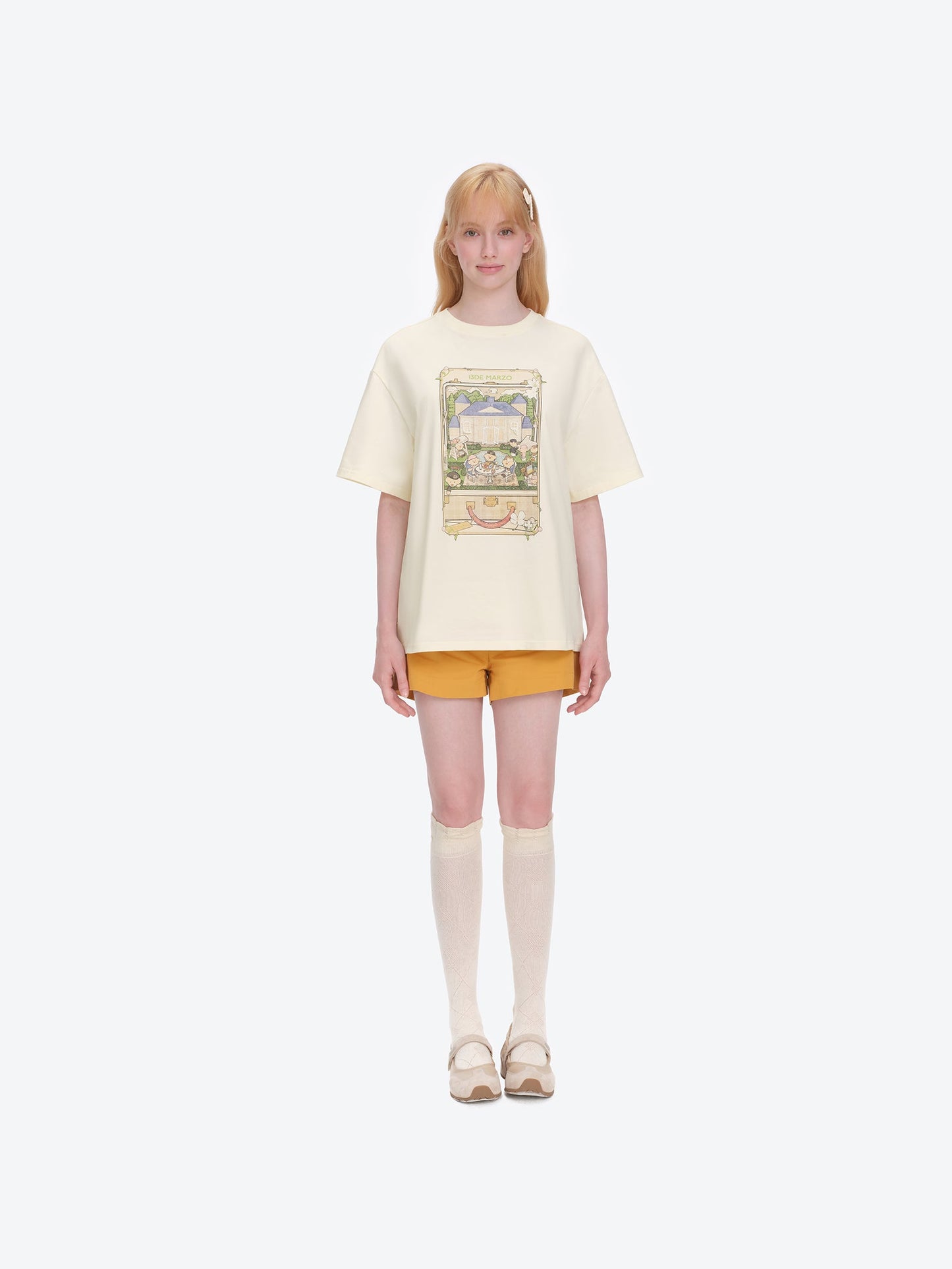 13DE MARZO Manor Party Illustration T-shirt