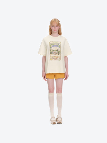 13DE MARZO Manor Party Illustration T-shirt