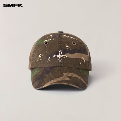 SMFK Compass Badge Camo Cargo Cap Army Green Camouflage
