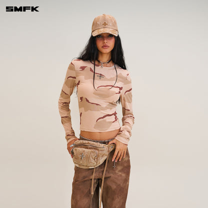 SMFK Rage Wild Handcraft Denim Cap Wild Cowboy Brown